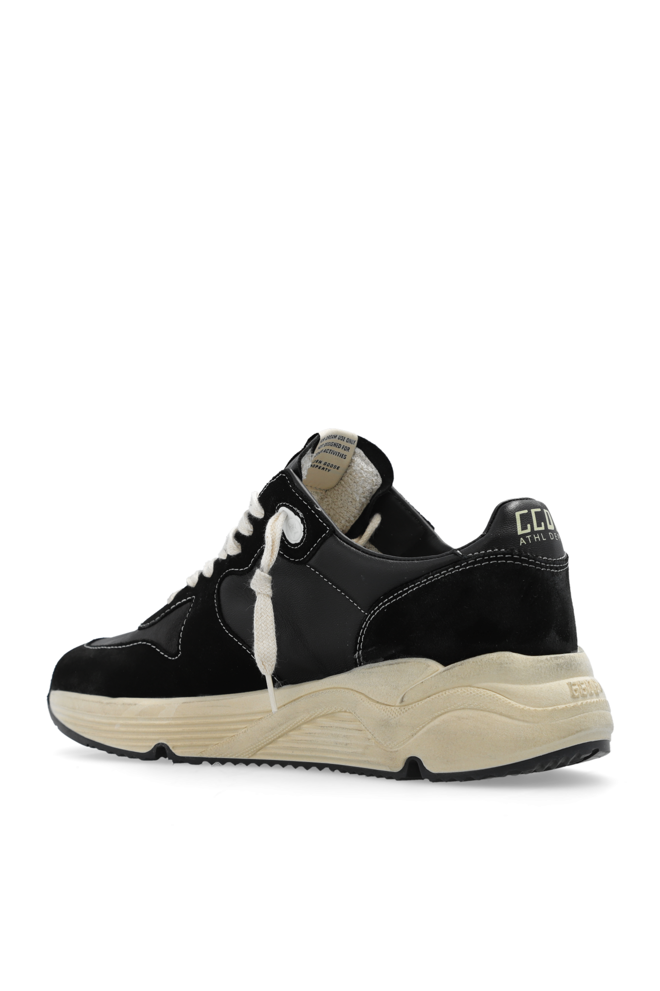 Golden ｜SNEAKERS (GWF00126 F003775 90352) Women's Running Sole in black nappa and suede